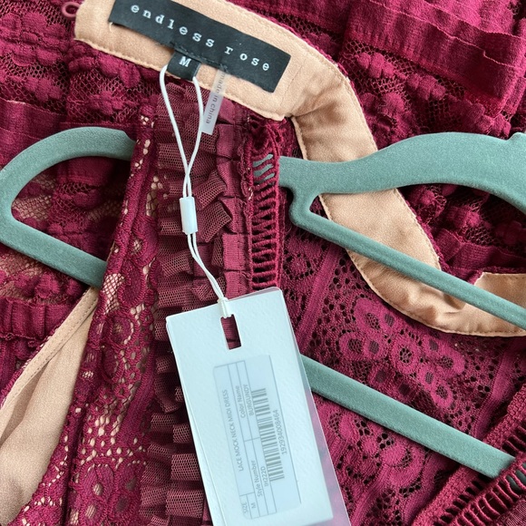 Endless Rose Lace Mock Neck Midi Dress - Picture 2 of 16